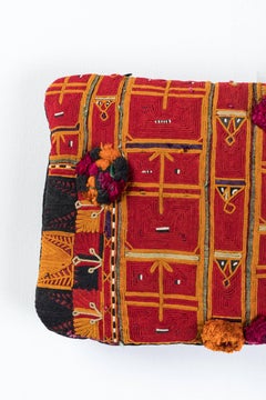Afghani Pashtun Embroidery Pillow