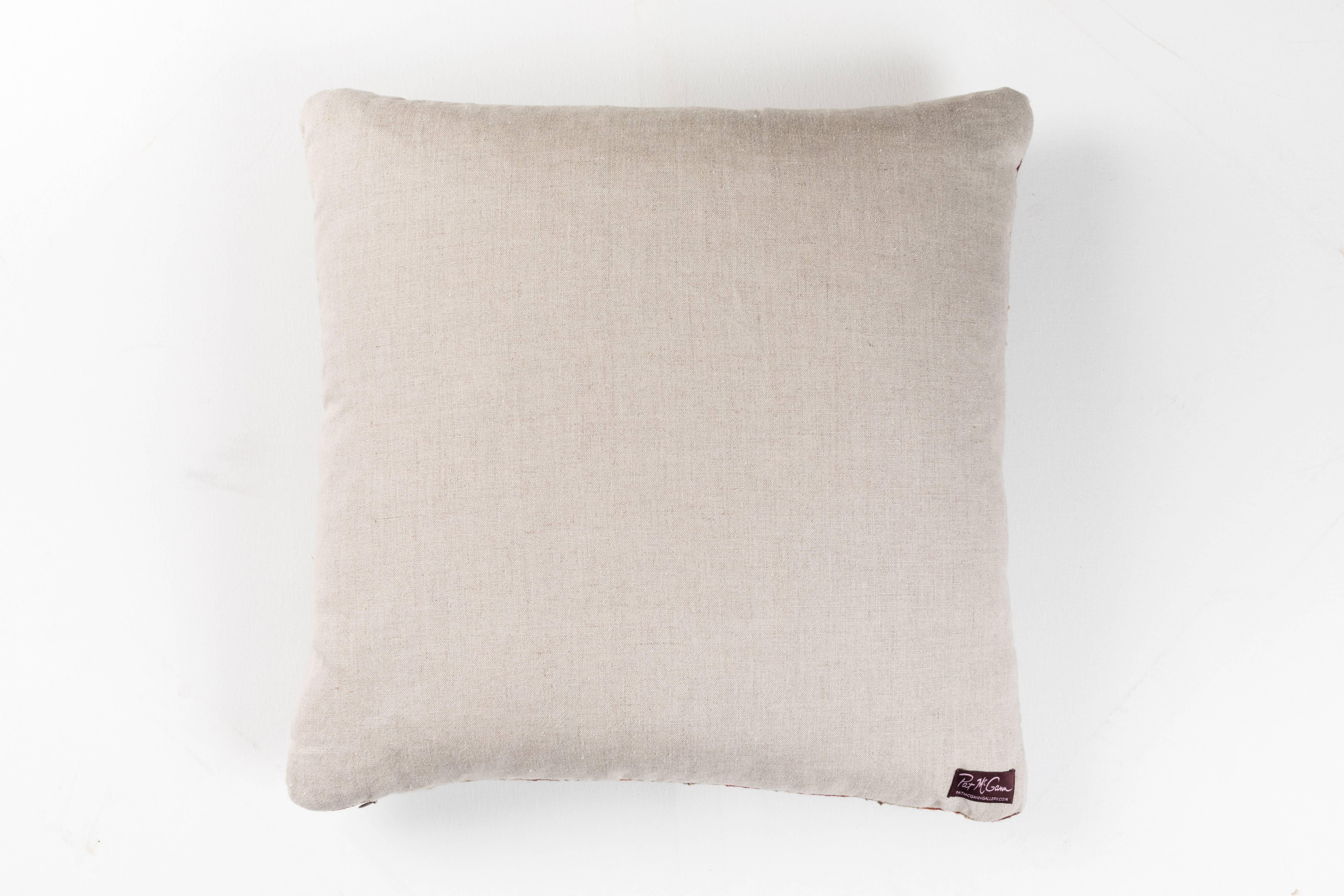Contemporary Indian Handwoven Pillow For Sale