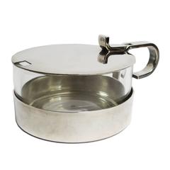 Christofle Silver and Crystal Sugar Bowl 1