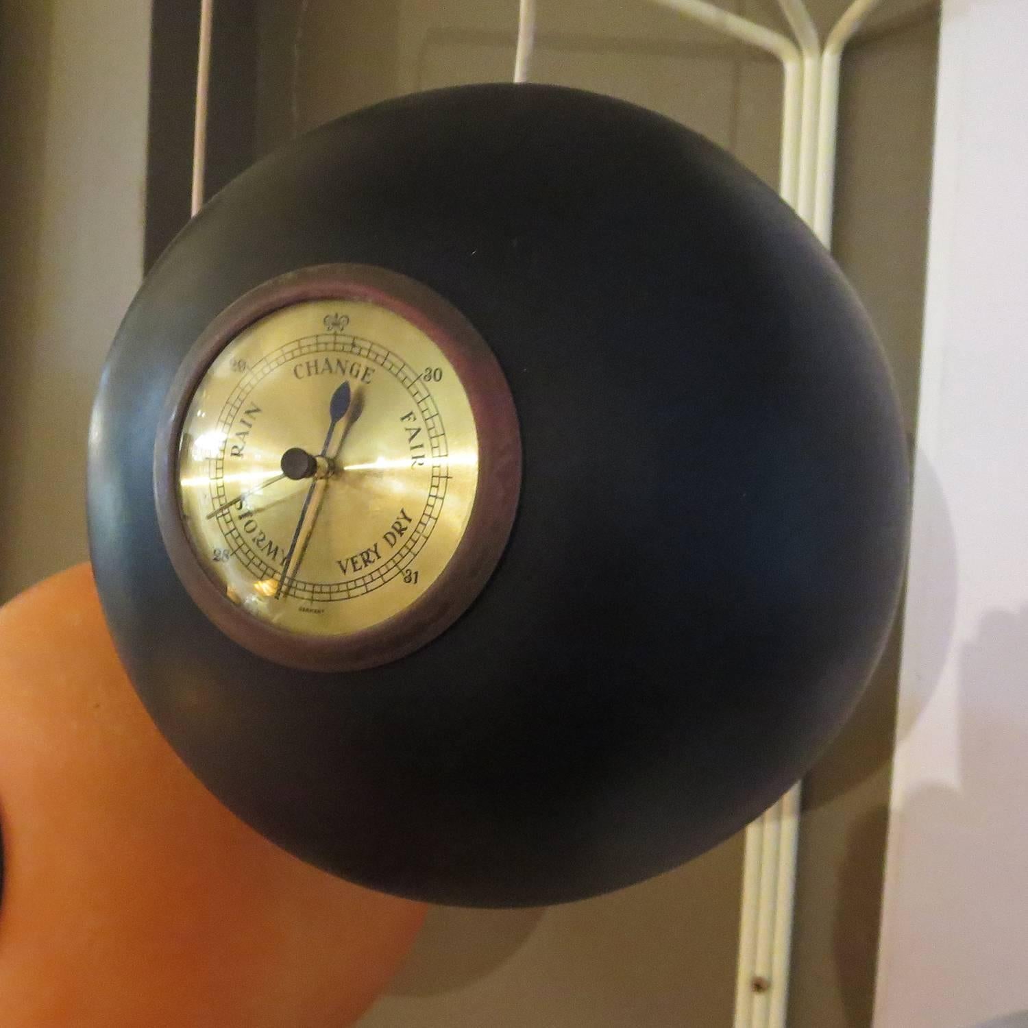 Mid-20th Century German Mid-Century Ceramic Barometer or Thermometer in the style of Calder