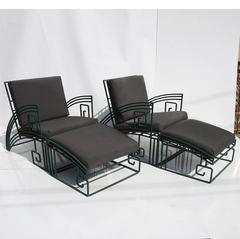 "Biltmore" Iron Chaise by Marina McDonald for Jazz