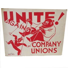 Socialist Party Poster "Unite" by Rebel Arts Group, New York, 1936
