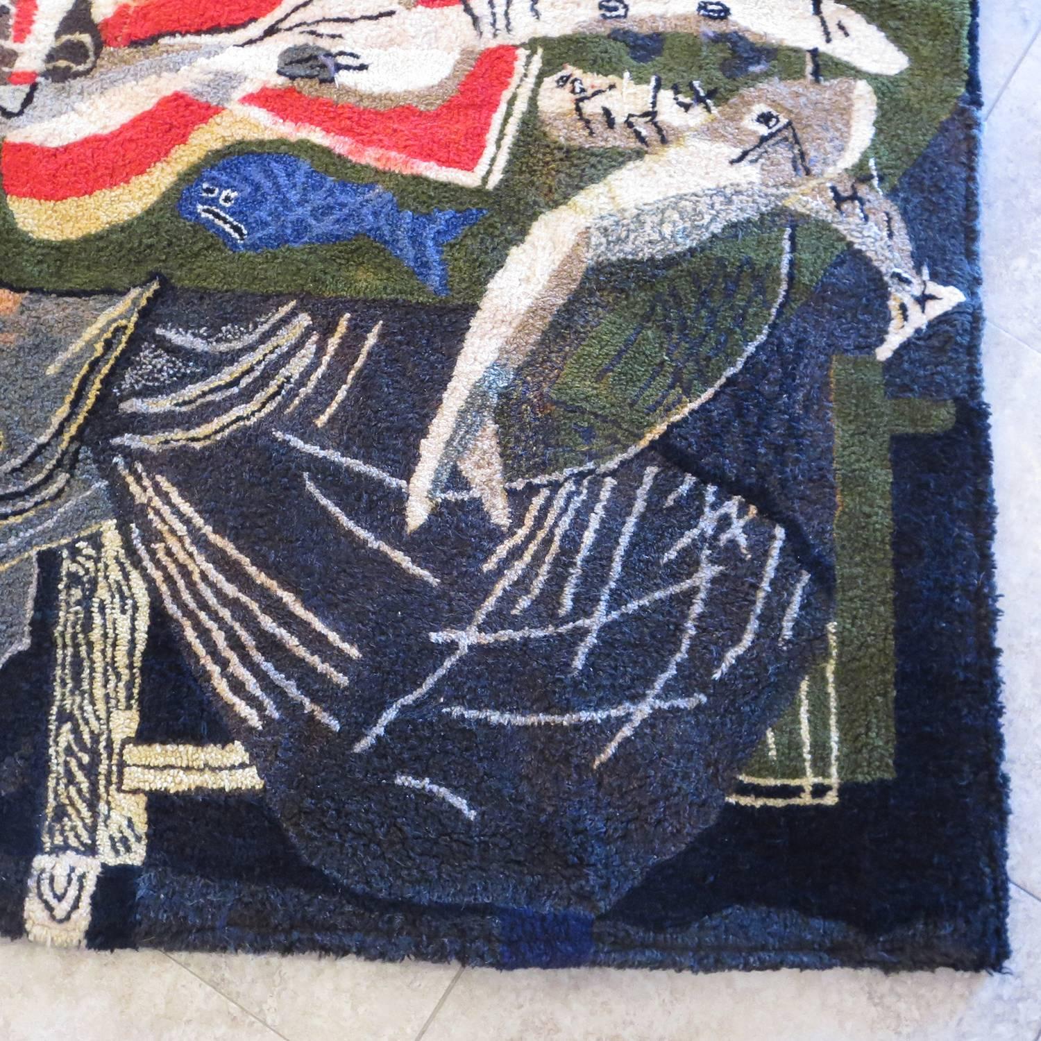 American Salvador Dali Woven Tapestry 