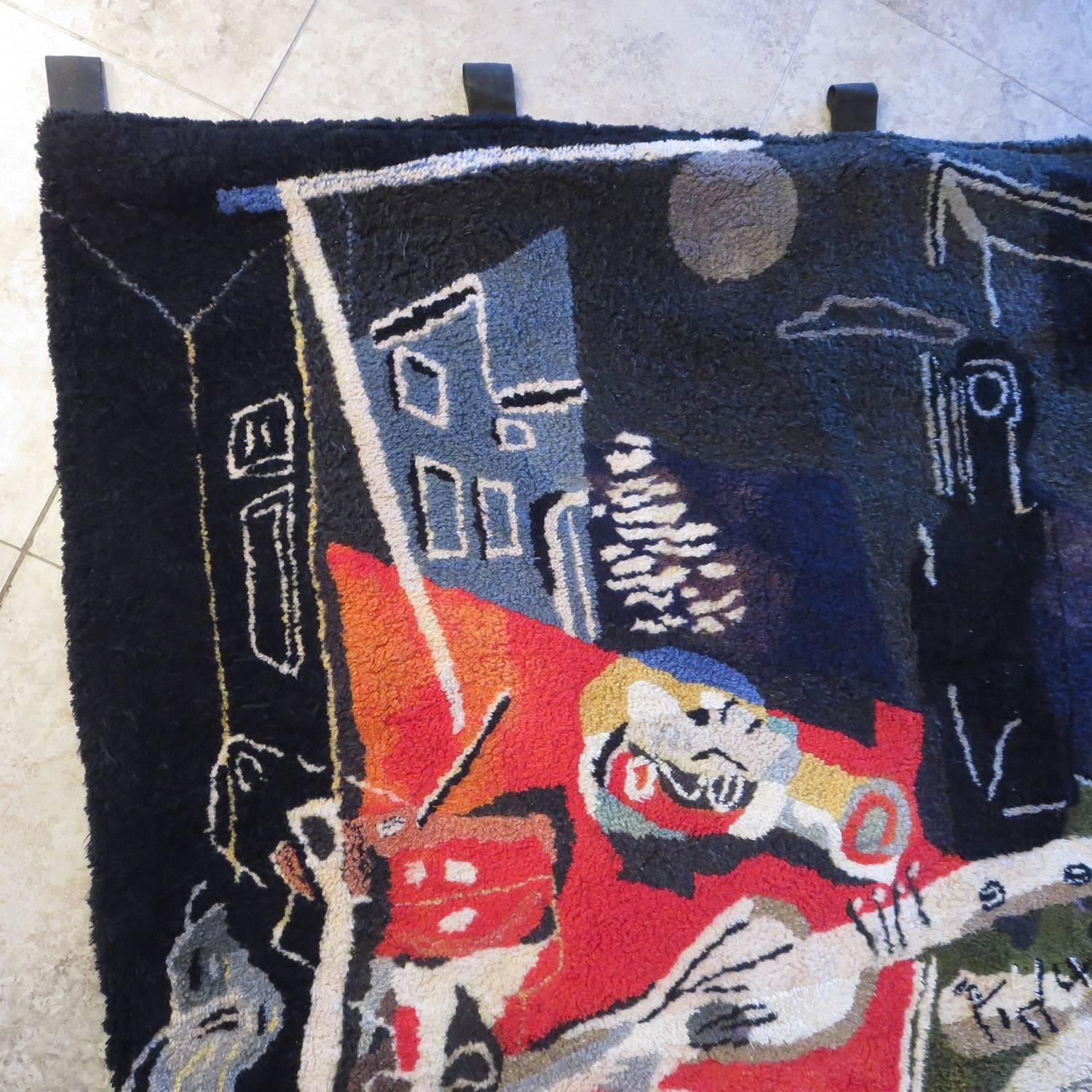 Late 20th Century Salvador Dali Woven Tapestry 