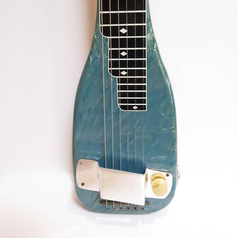 Leilani Blue Mother of Pearl Hawaiian Lap Steel Guitar at 1stDibs