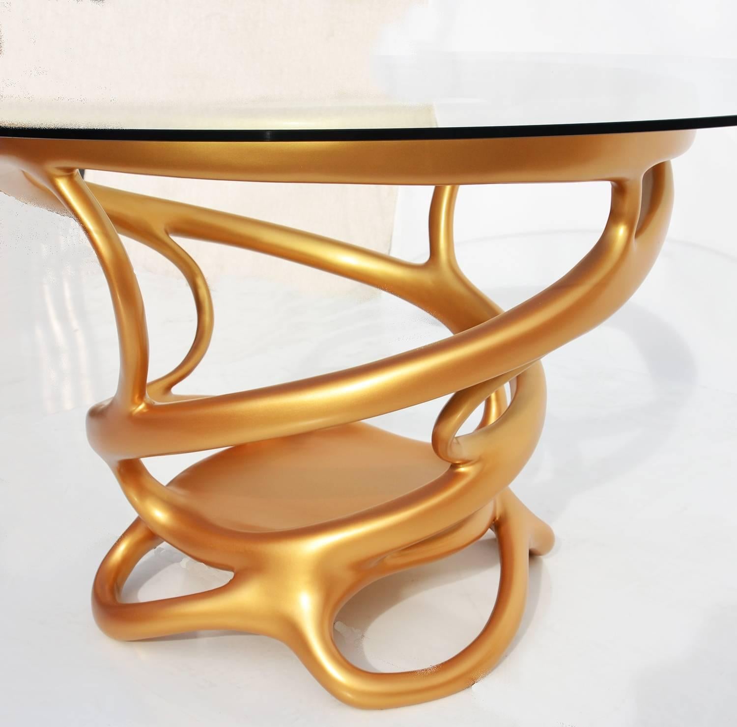 Gilt Freeform Gilded Entry or Occasional Table