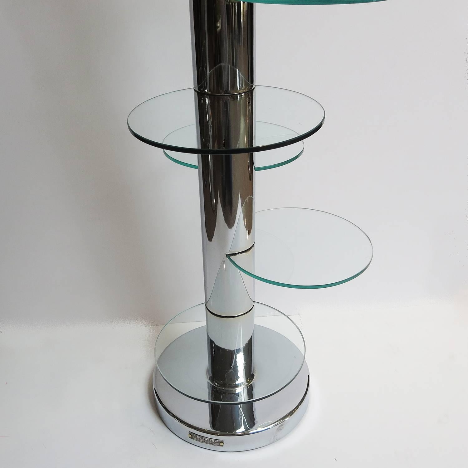 English Art Deco Restored Chrome Display Unit by Multiform Displays of London