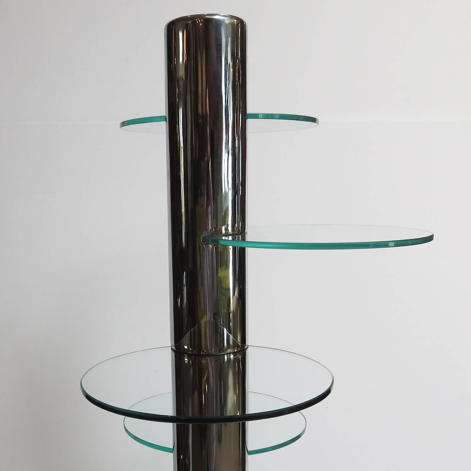 Plated Art Deco Restored Chrome Display Unit by Multiform Displays of London