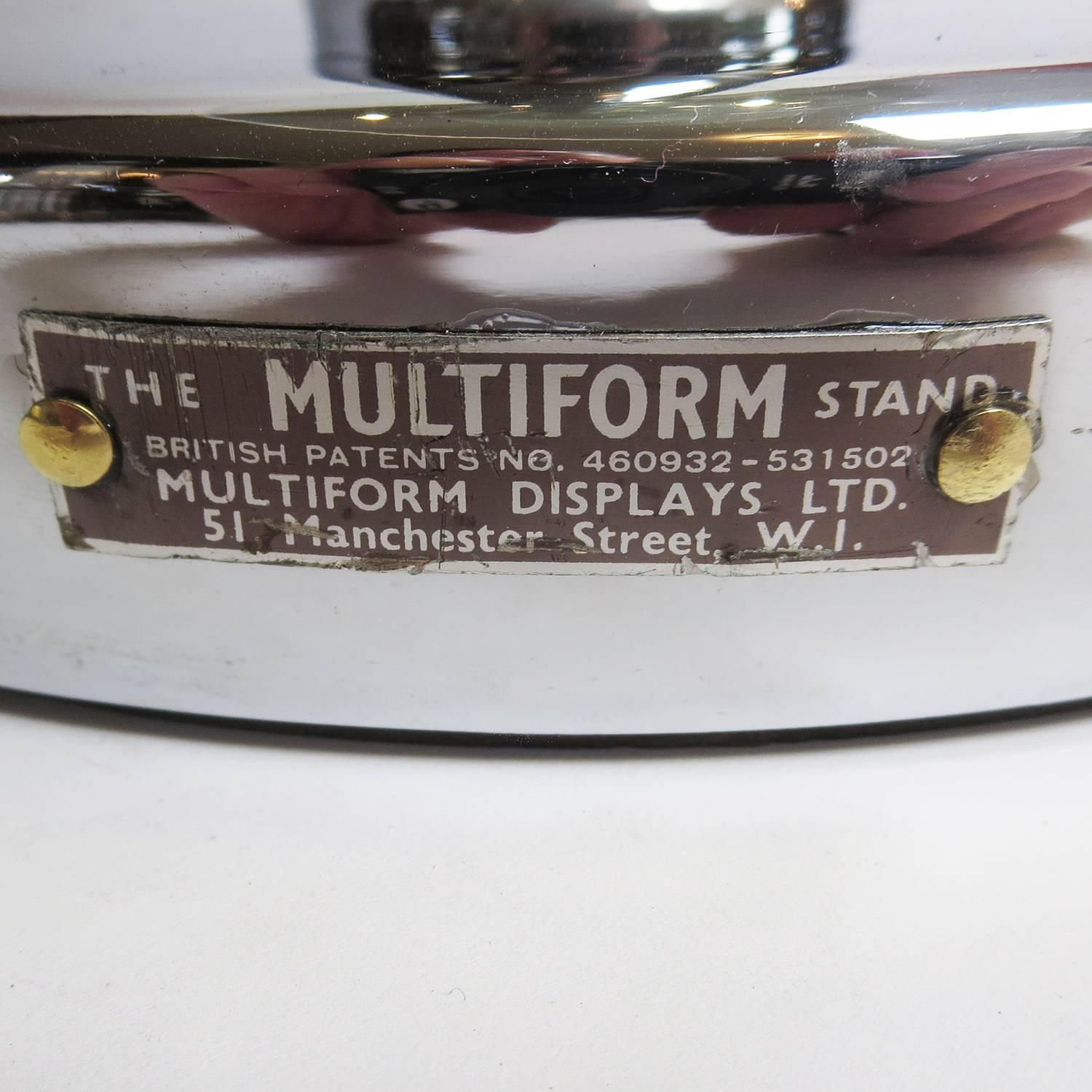 Mid-20th Century Art Deco Restored Chrome Display Unit by Multiform Displays of London