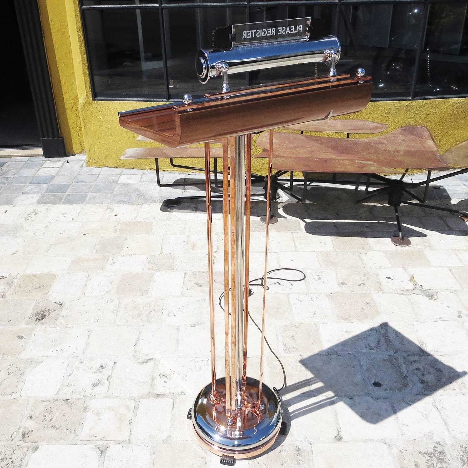 Mid-20th Century Art Deco Podium, Lectern, or Hostess Stand
