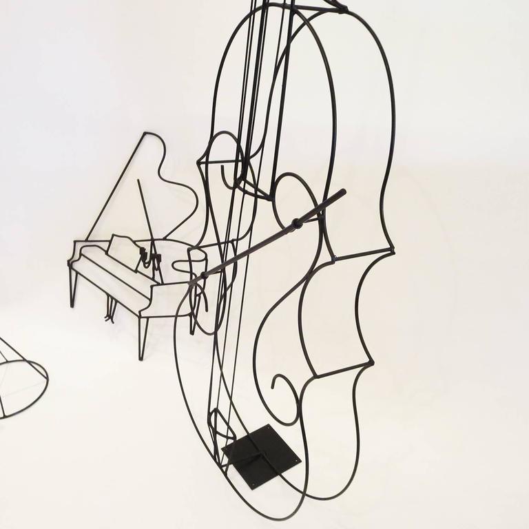 Awire Musical Instrument Wire Sculptural Musical Instruments by Frederick Weinberg at 1stDibs