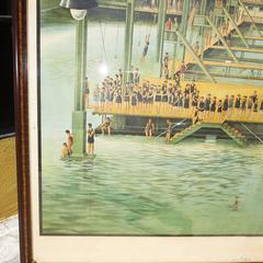 1896 Sutro Baths San Francisco 12 Sheet Framed Lithograph
