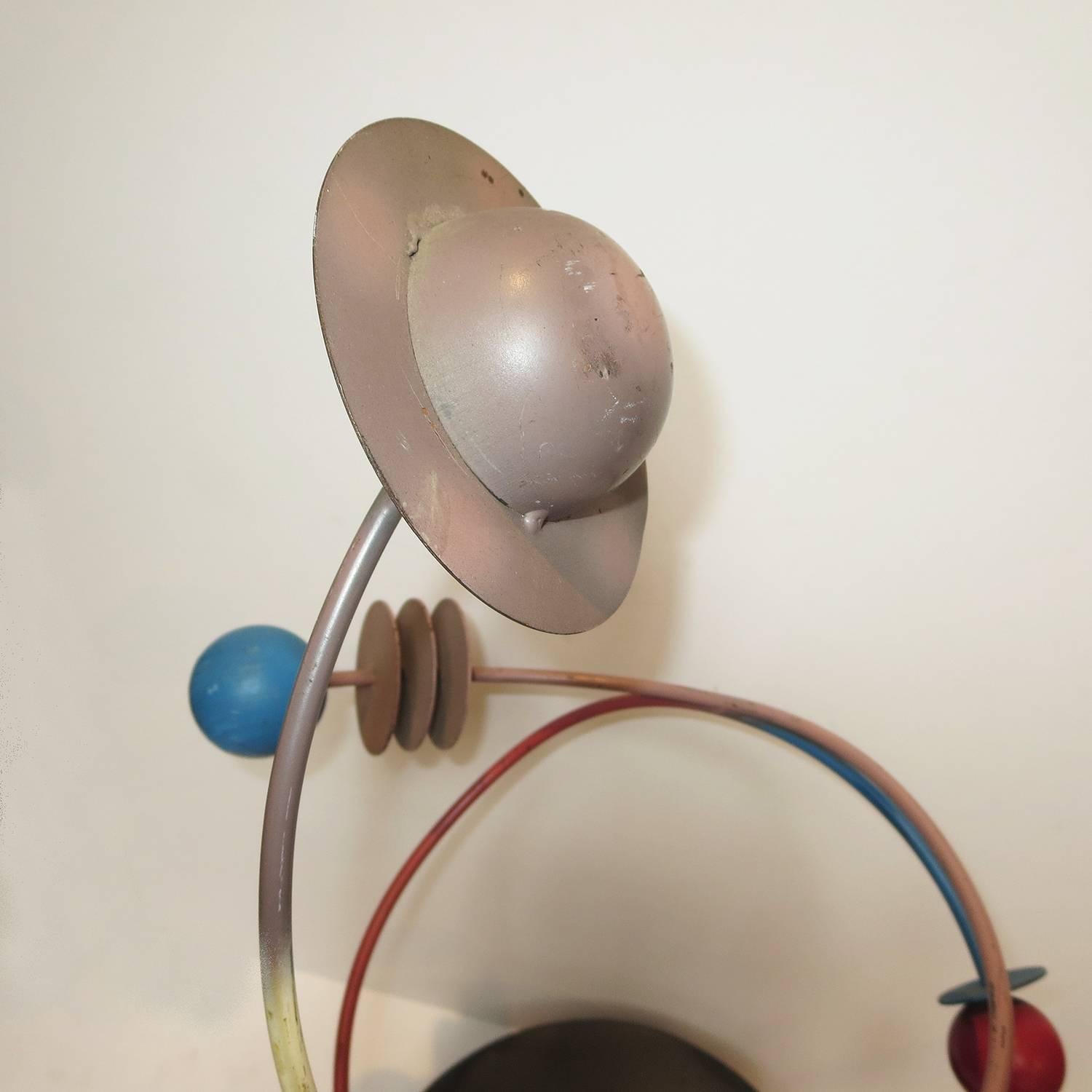 Mid-Century Modern Celestial Revolving Sculpture by Curtis Jere, 1988