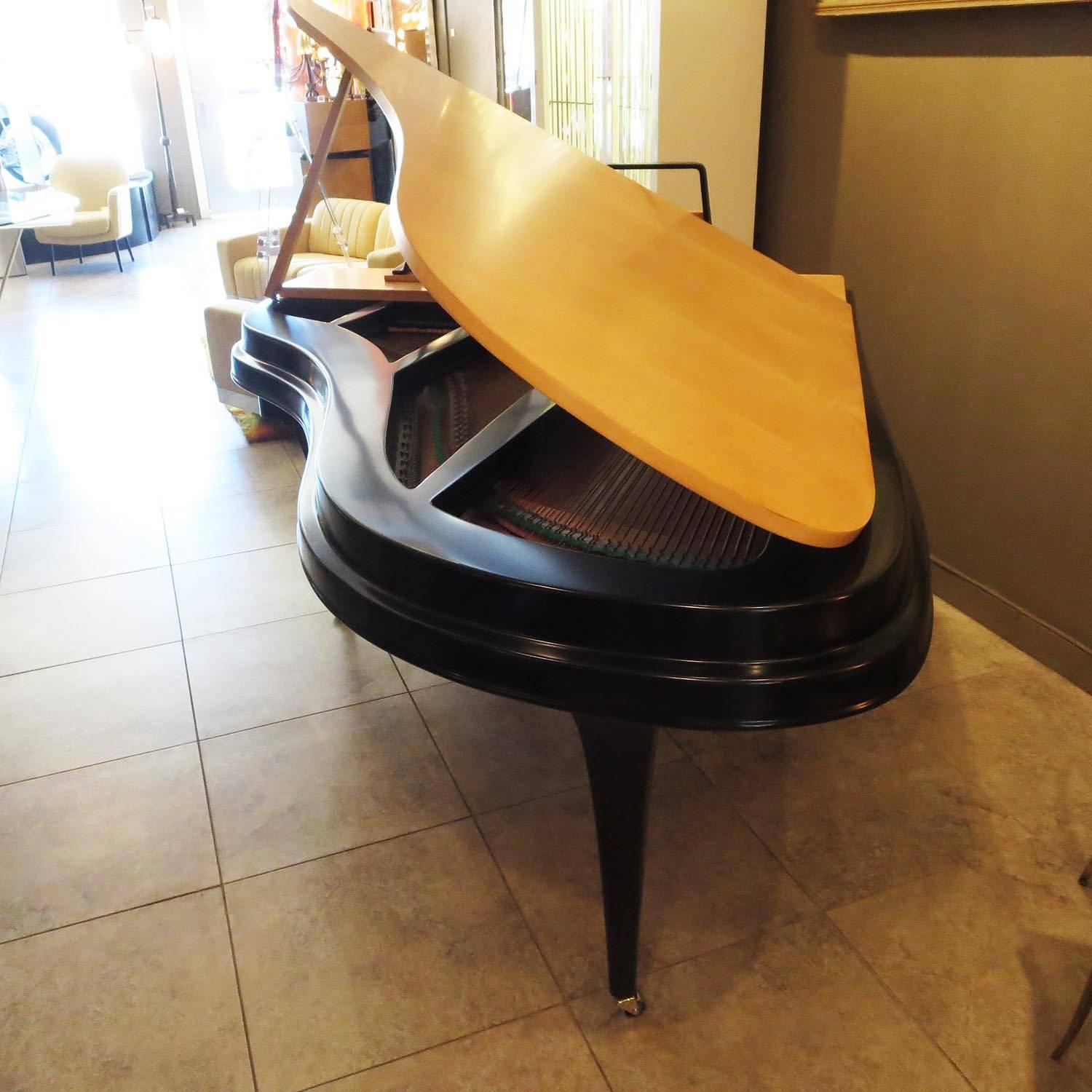 Mid-Century Modern Mid Century Aluminum Grand Piano by Rippen, Netherlands