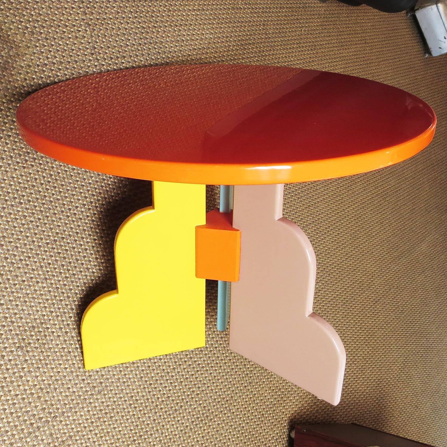 Mid-Century Modern Memphis Style Table by Milo Baughman for Thayer Coggin
