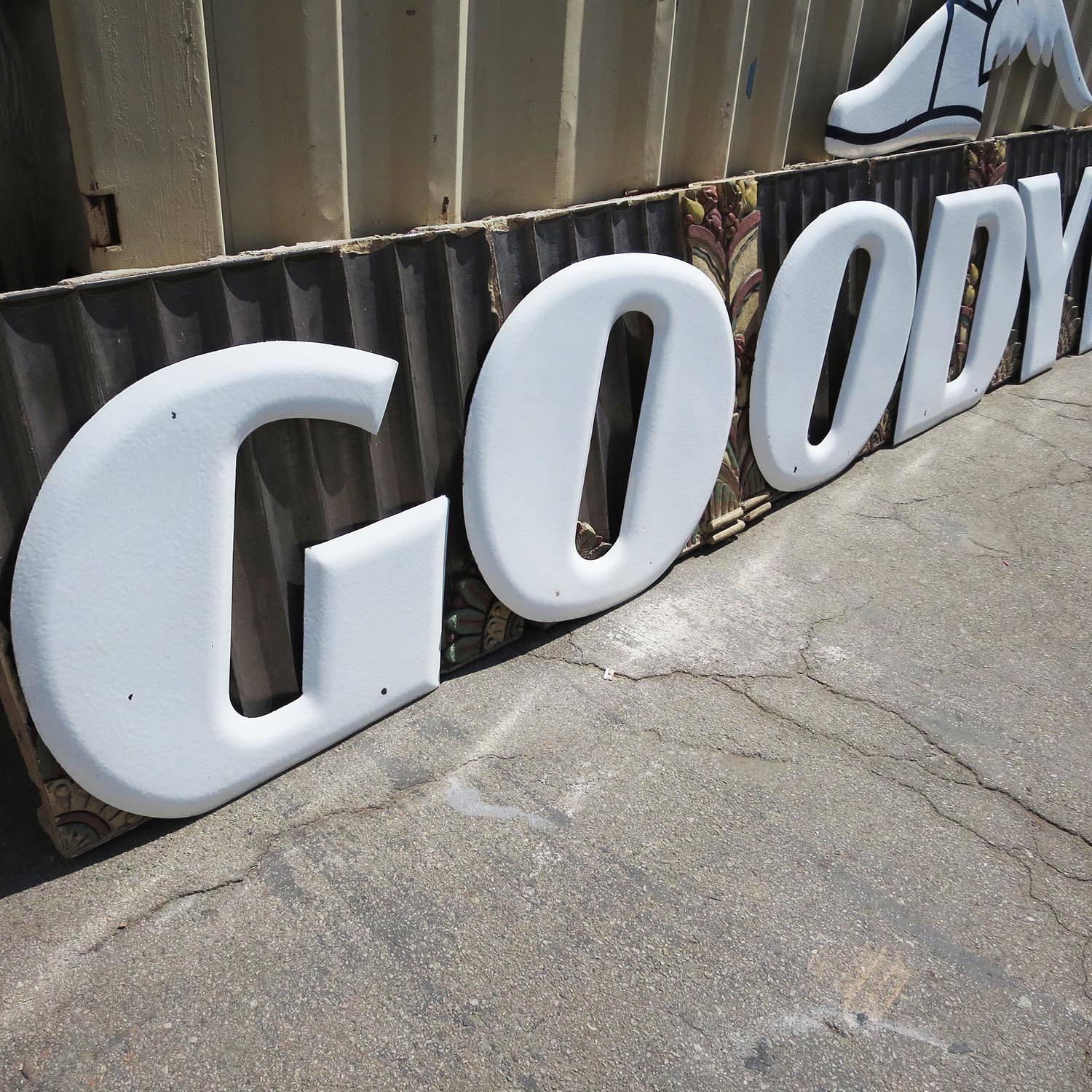 goodyear porcelain sign letters