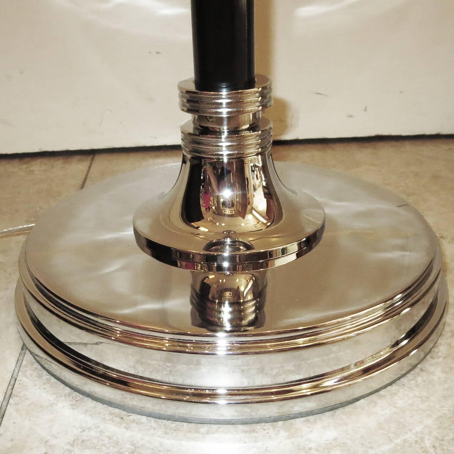 Art Deco Standing Torchere Lamp in the Style of Gilbert Rohde In Excellent Condition In North Hollywood, CA