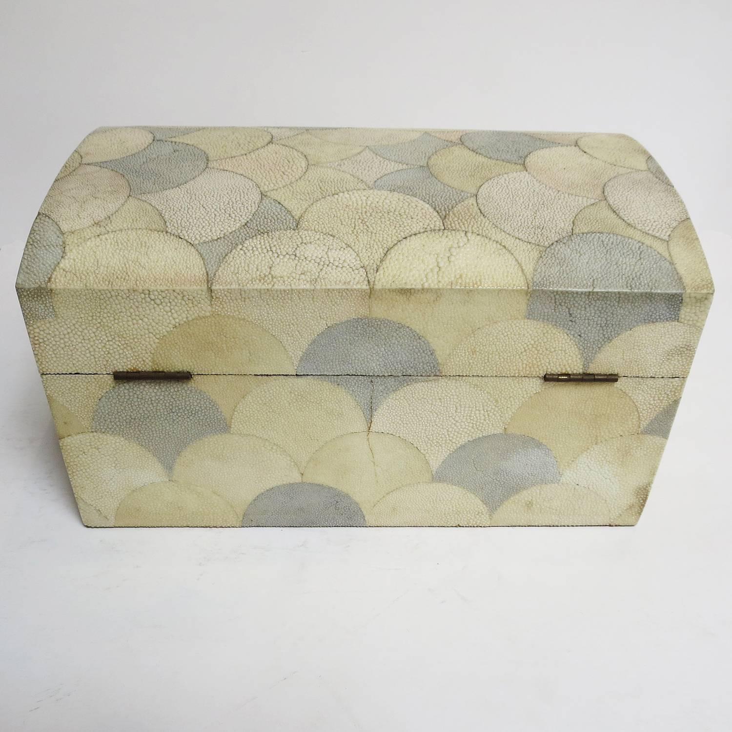 Unknown Maitland Smith Large Multi-Colored Shagreen Cigar or Dresser Box For Sale
