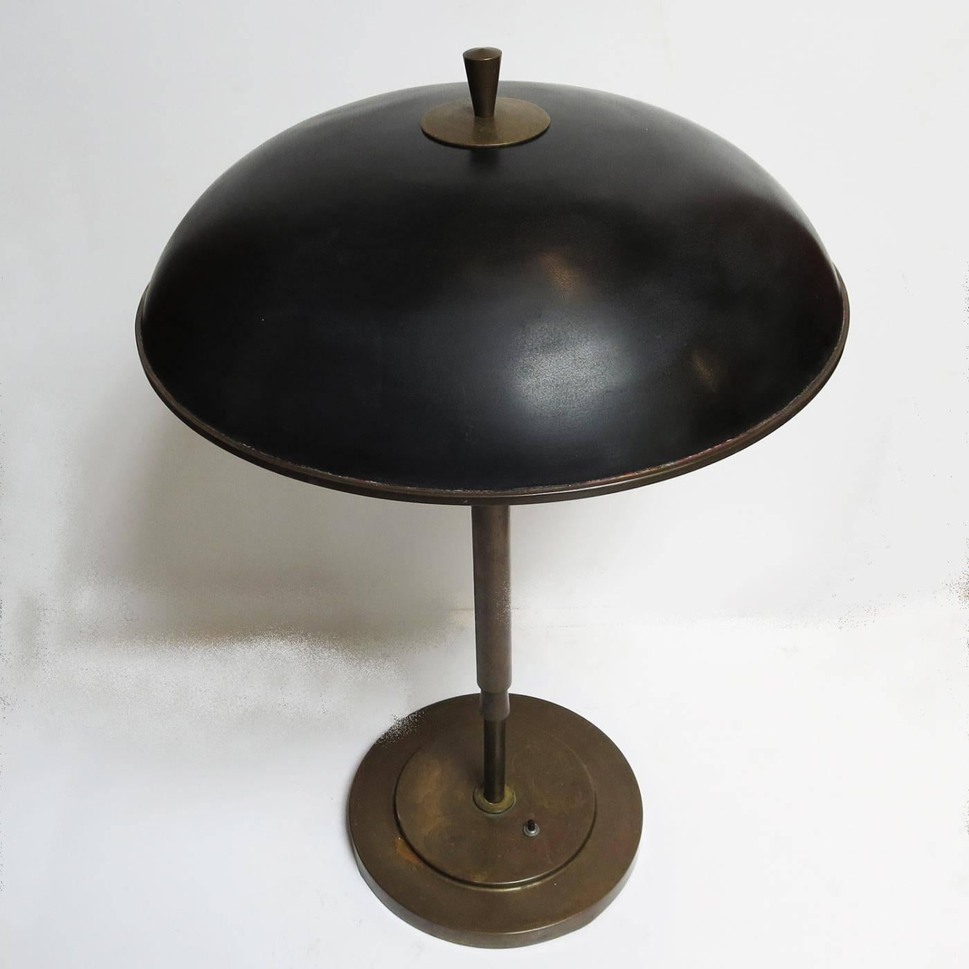 Polish Important Bronze Art Deco Table Lamp