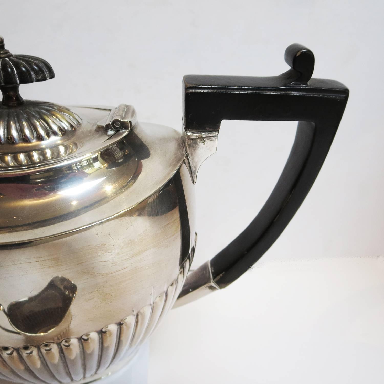 Art Deco Silver Plated Coffee and Tea Service For Sale 1