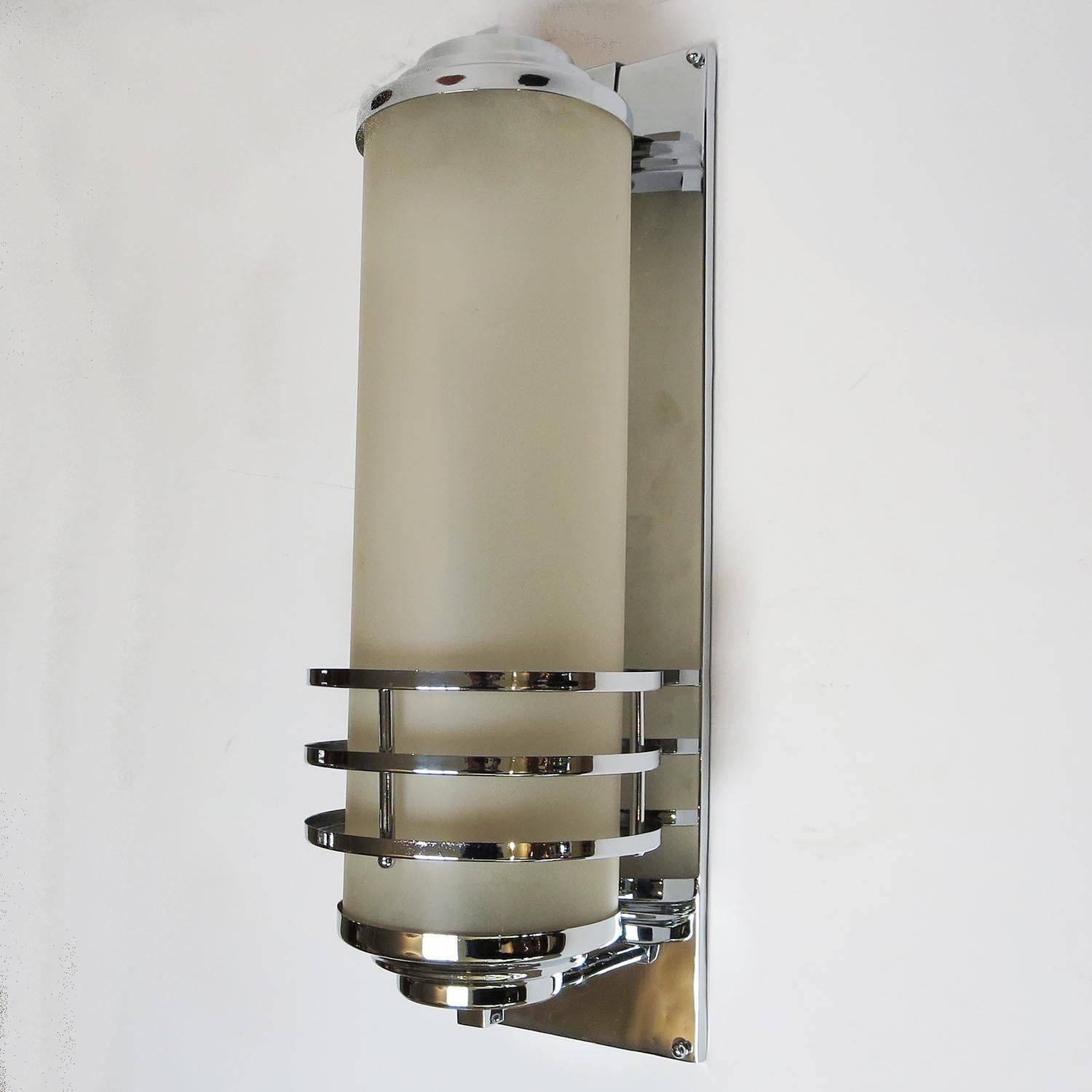 American RKO Pictures Large Art Deco Wall Sconce