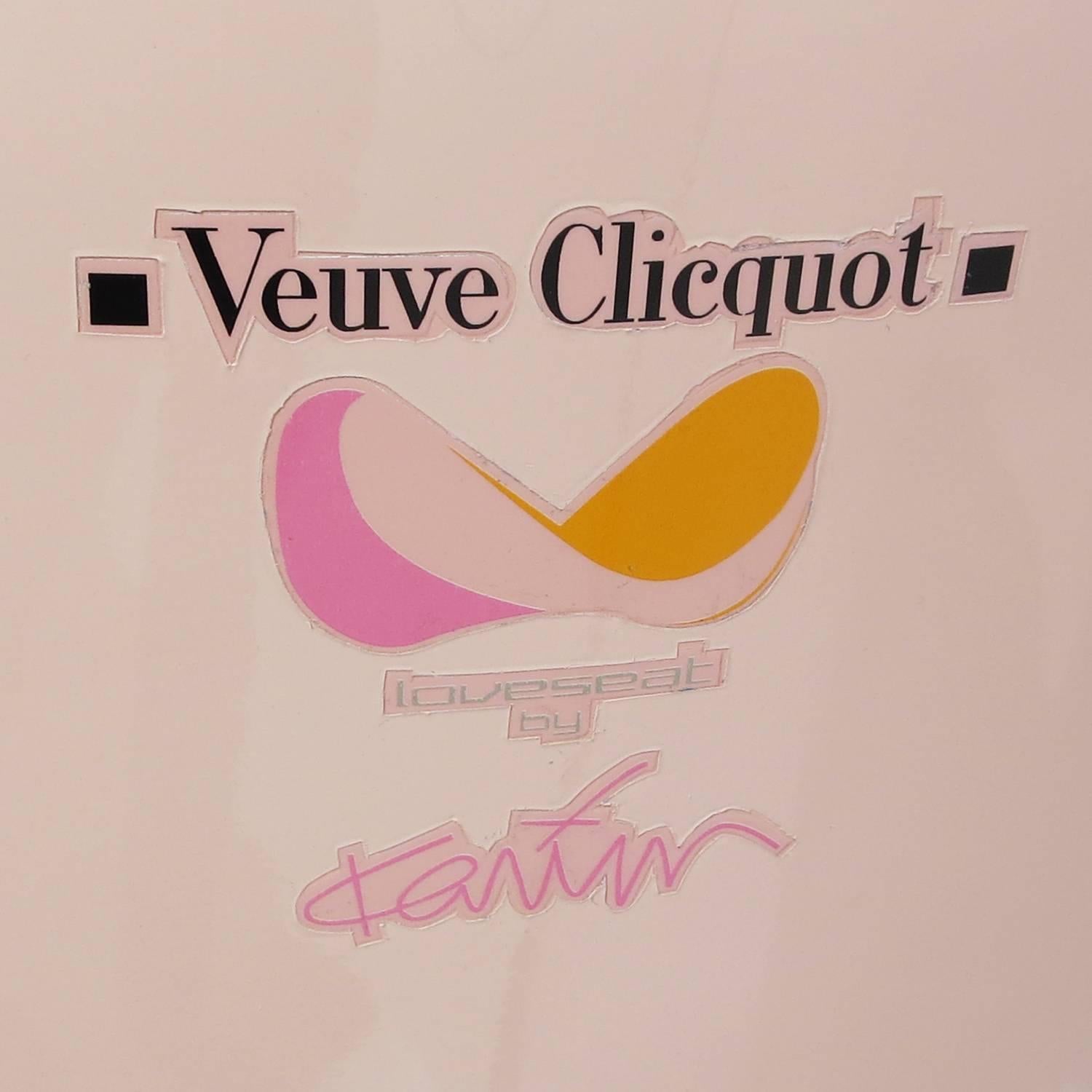 Karim Rashid for Veuve Clicquot Loveseat  #52/120 In Good Condition In North Hollywood, CA