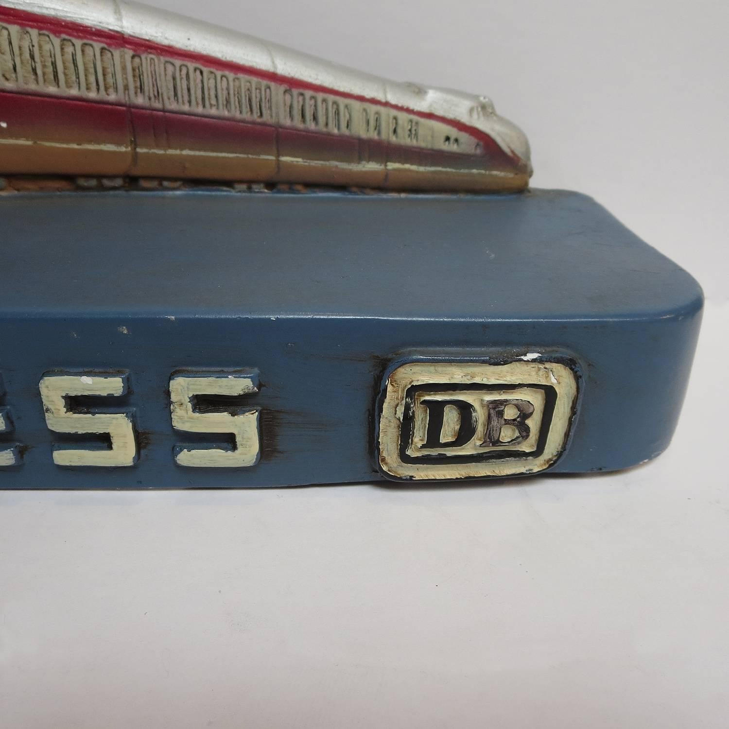 German Trans Europ Express Rare Streamlined Plaster Train Display