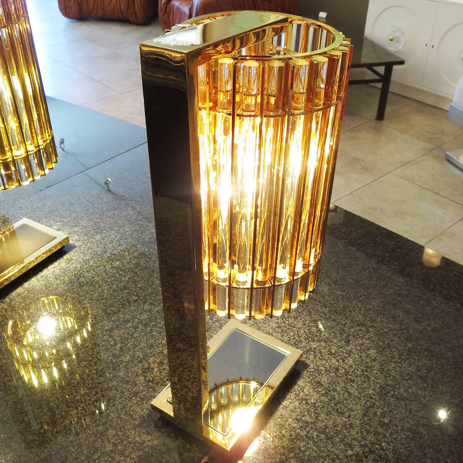 Mid-Century Modern Very Rare Exclusive Gucci Table Lamps by Romani Saccani