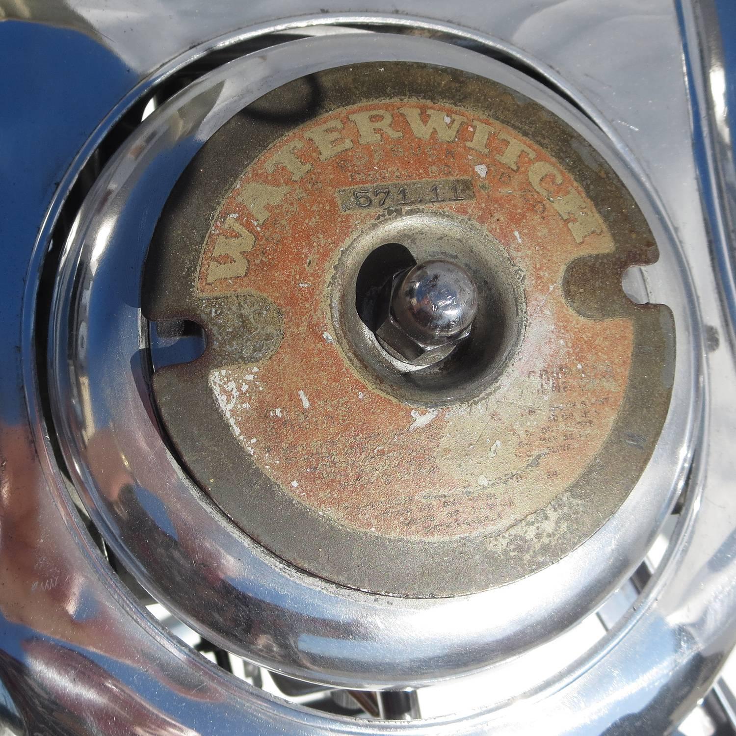 Waterwitch Art Deco Streamlined Outboard Motor in Polished Condition 1