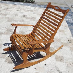 Hand Sculpted Rocking Chair by Robert "Jocko" Johnson, 1998