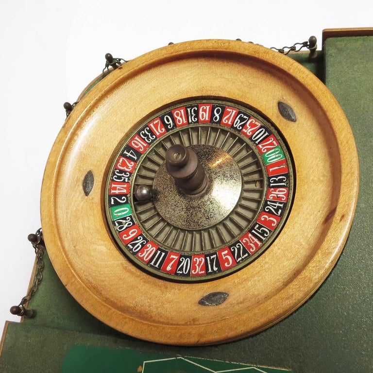 Miniature Bar Top Roulette Table from Desert Inn Las Vegas at 1stDibs