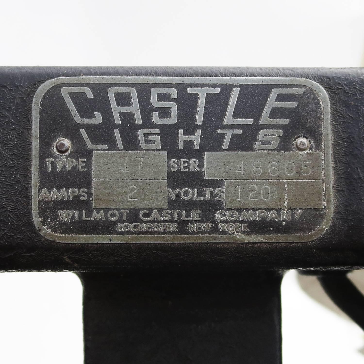 Steel Industrial Floor Lamp by Wilmot Castle Company