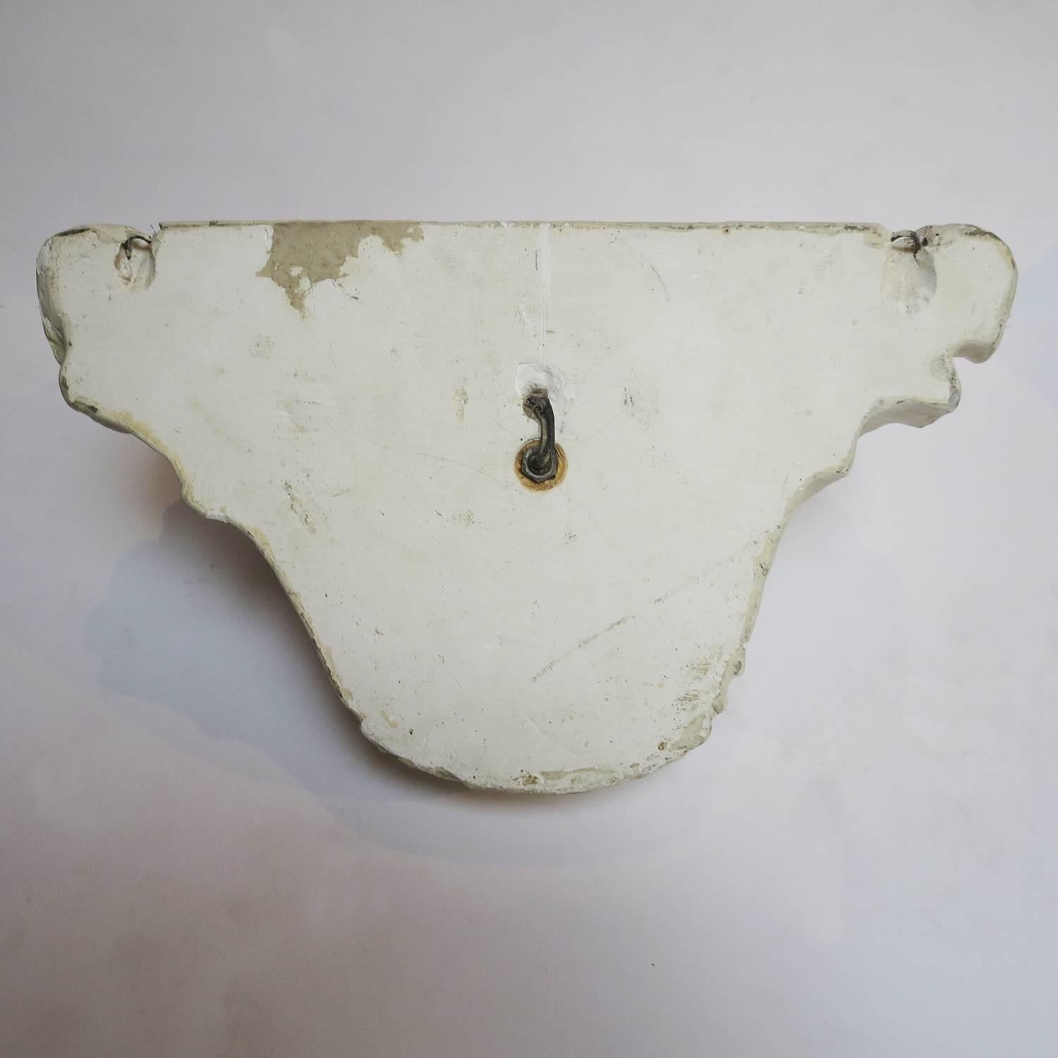 Mid-20th Century Plaster Shell Wall Sconces in the Manner of Serge Roche