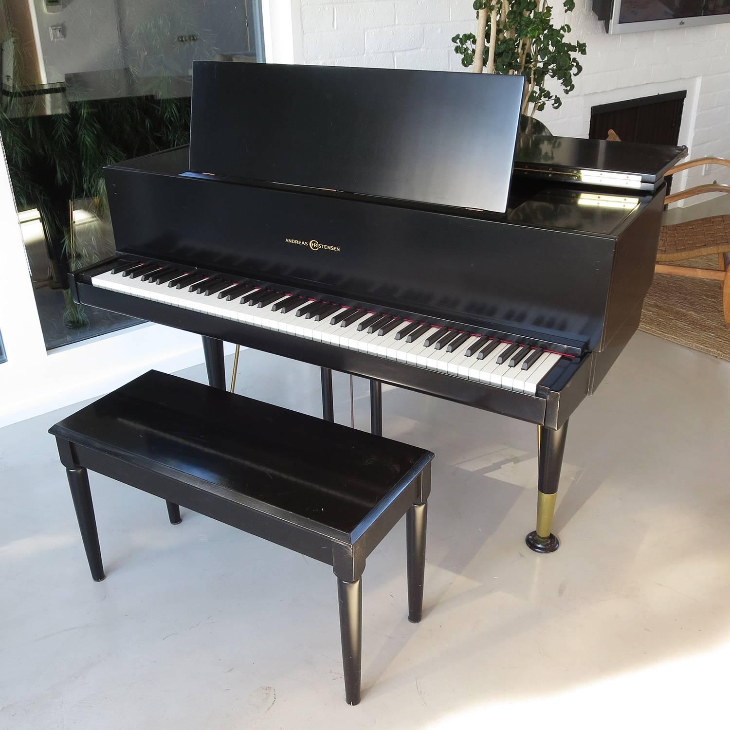 Lacquered Andreas Christensen Piano 1955 AC Tulex Model For Sale