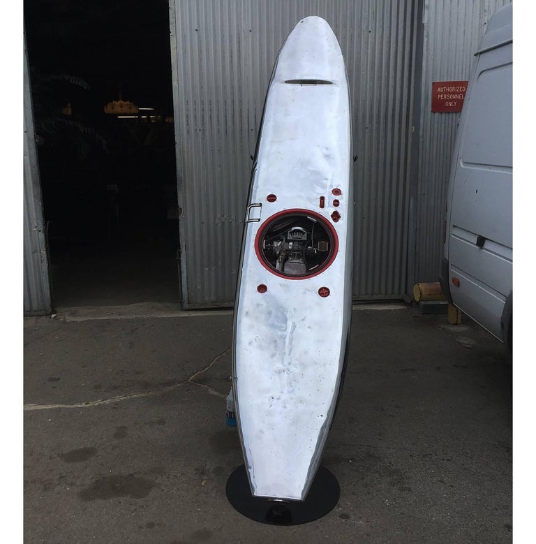 Jet Board Motorized, 1960s Polished Surfboard For Sale at 1stdibs