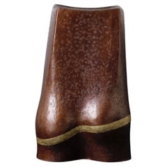 Large Hand-Hammered Japanese Copper Vase By Nitten Artist Aimu Tsuneo