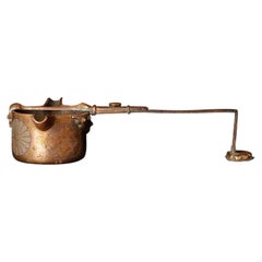 19th Century Japanese Bronze Ceremonial Chōshi with Chrysanthemum Crest