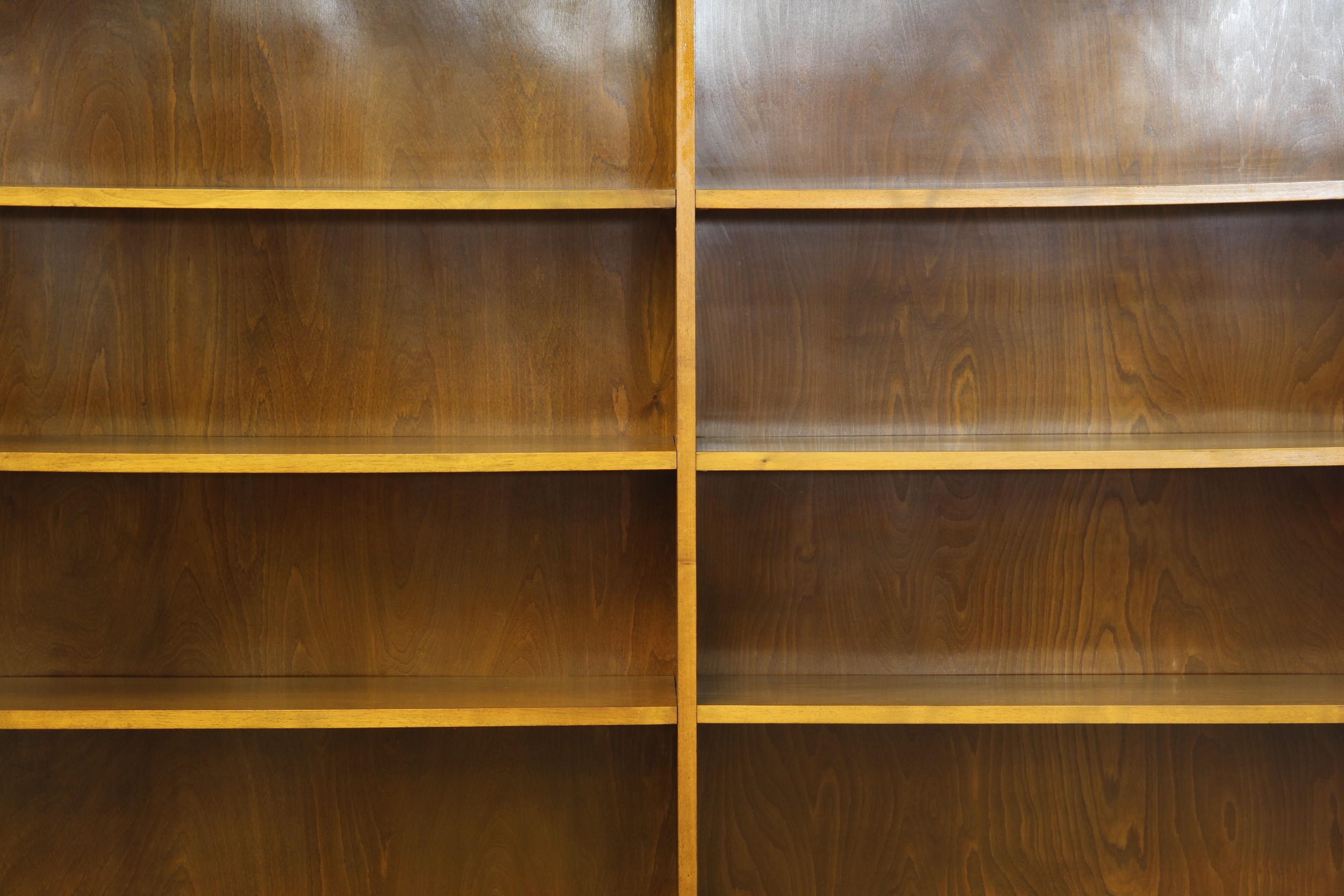Danish Vintage 1930s Scandinavian Modern Bookcases in Nutwood by Unknown Maker For Sale