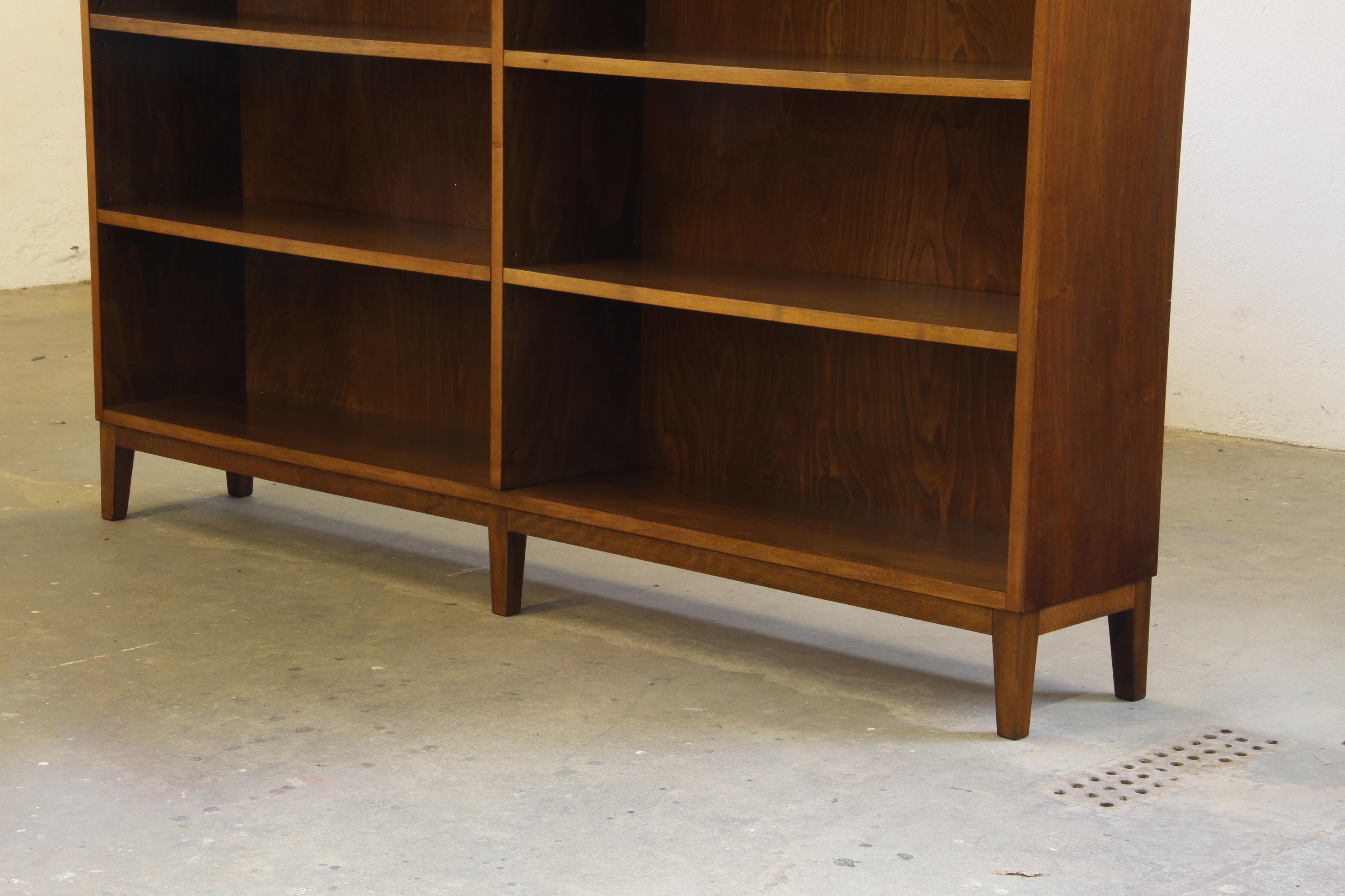 Vintage 1930s Scandinavian Modern Bookcases in Nutwood by Unknown Maker For Sale 1