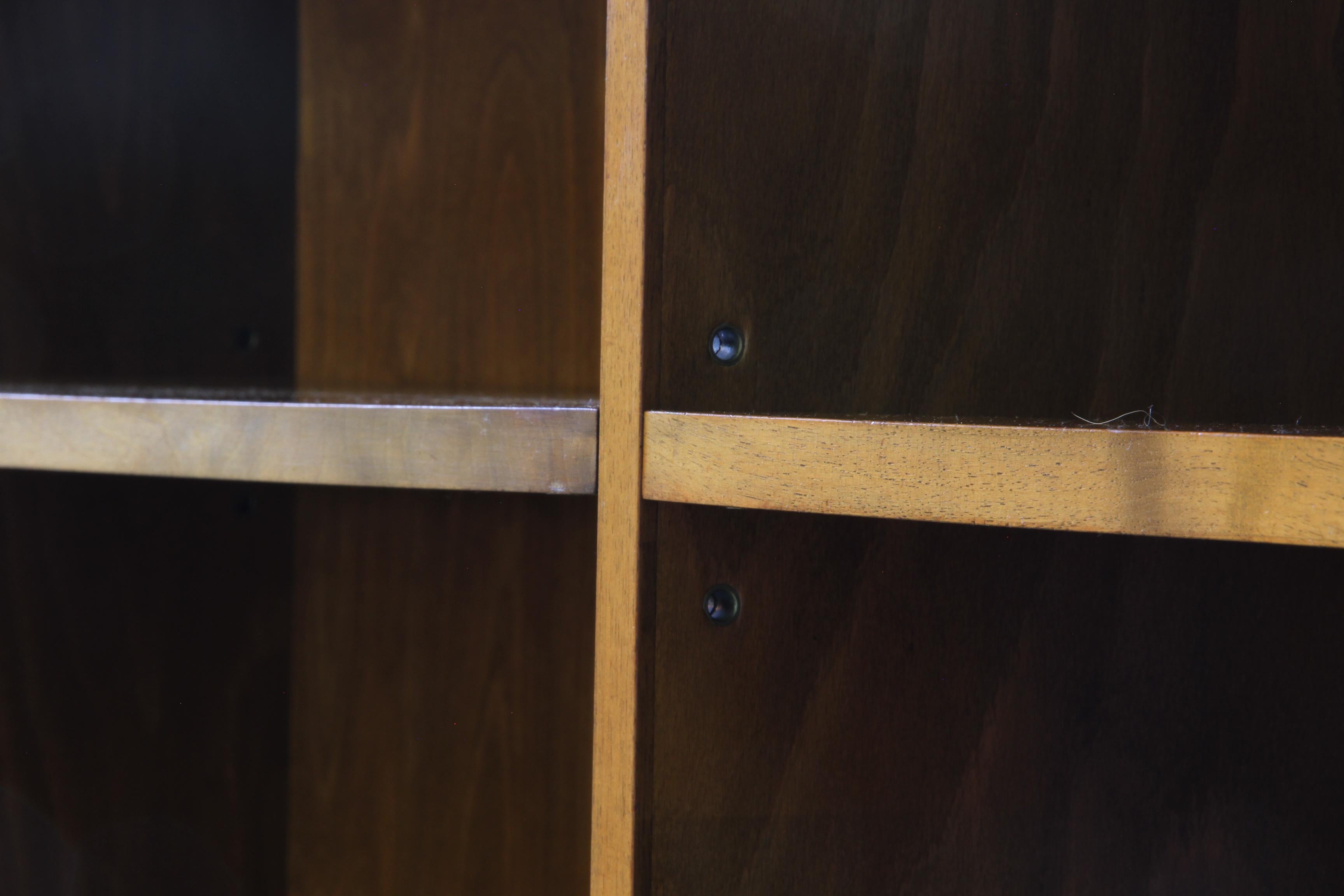 Vintage 1930s Scandinavian Modern Bookcases in Nutwood by Unknown Maker For Sale 6
