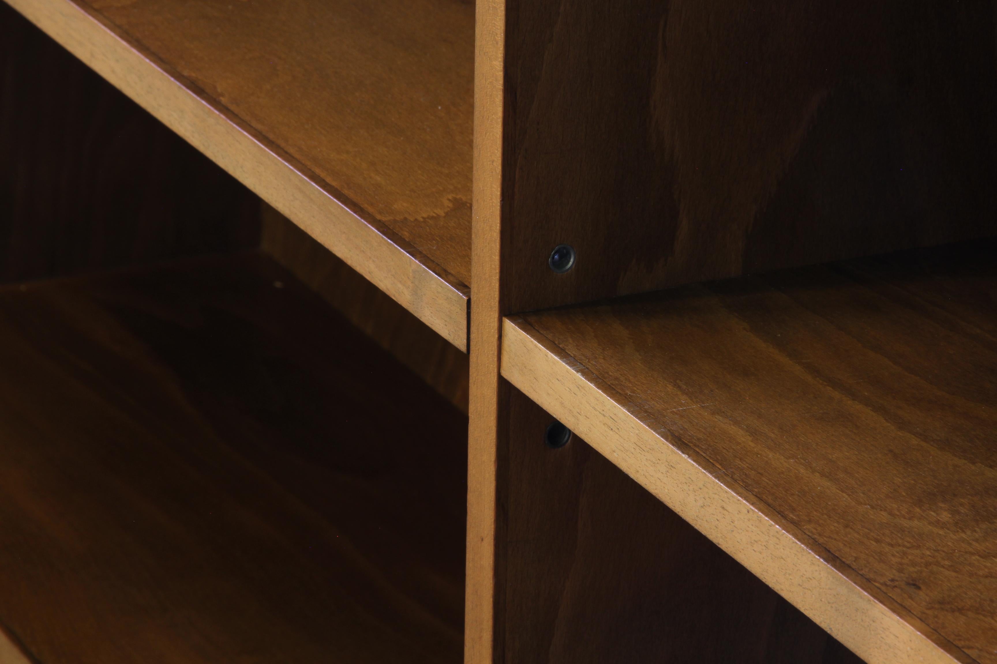 Vintage 1930s Scandinavian Modern Bookcases in Nutwood by Unknown Maker For Sale 5