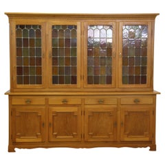 Vintage 1960s Danish Modern Oak China Display Cabinet style of Kjærnulf