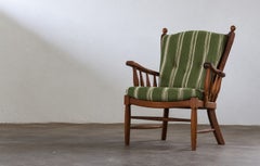 Vintage Danish Mid-Century Oak Armchair, attributed to Henning Kjærnulf 1960s