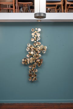 Original C.Jere "Raindrops" Wall Sculpture for Artisan House