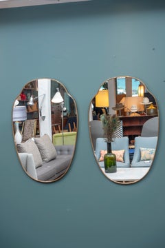 Pair of Italian Mid-Century Wall Mirrors