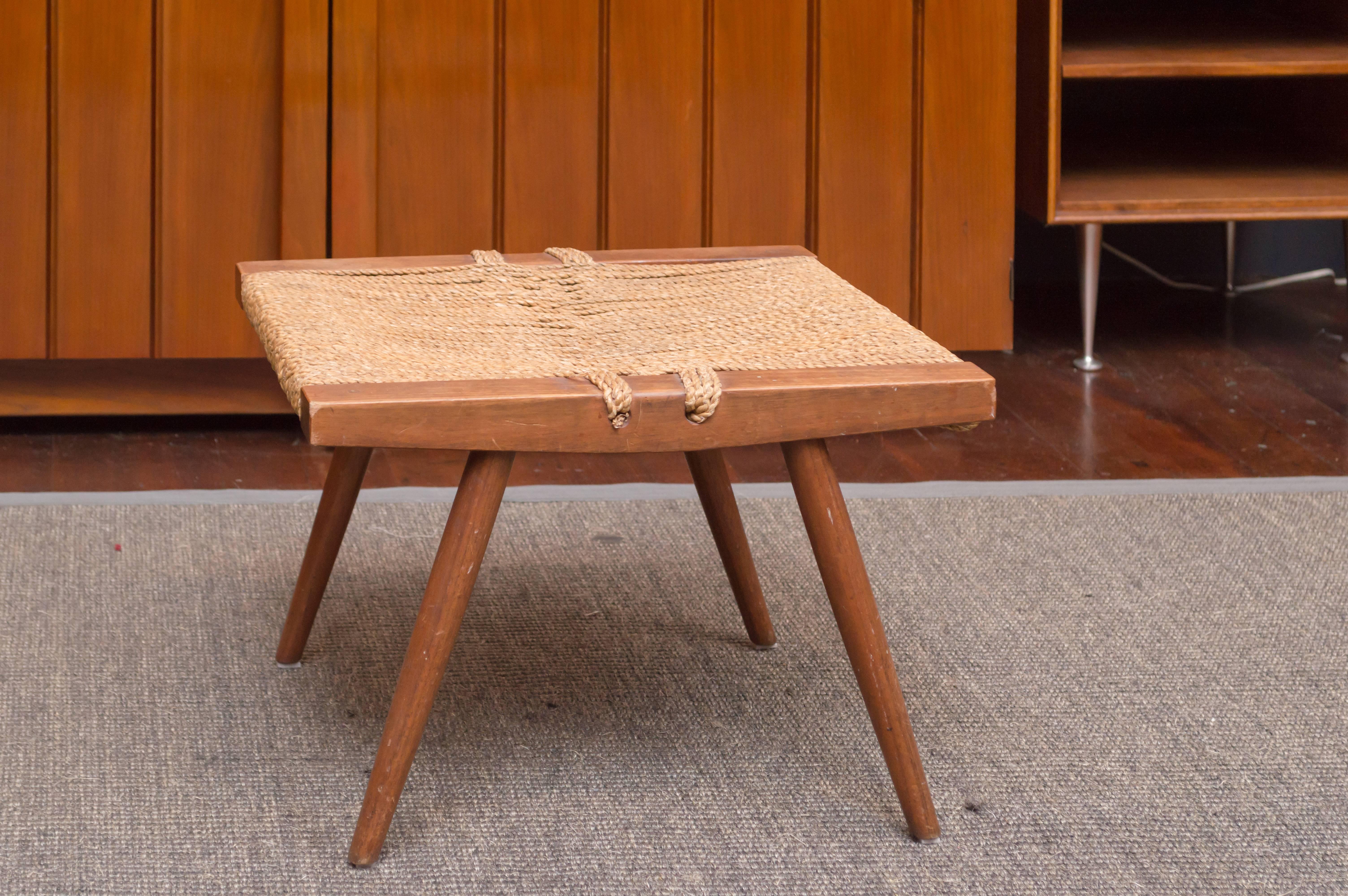 George Nakashima design walnut with original seagrass and in very good vintage condition.