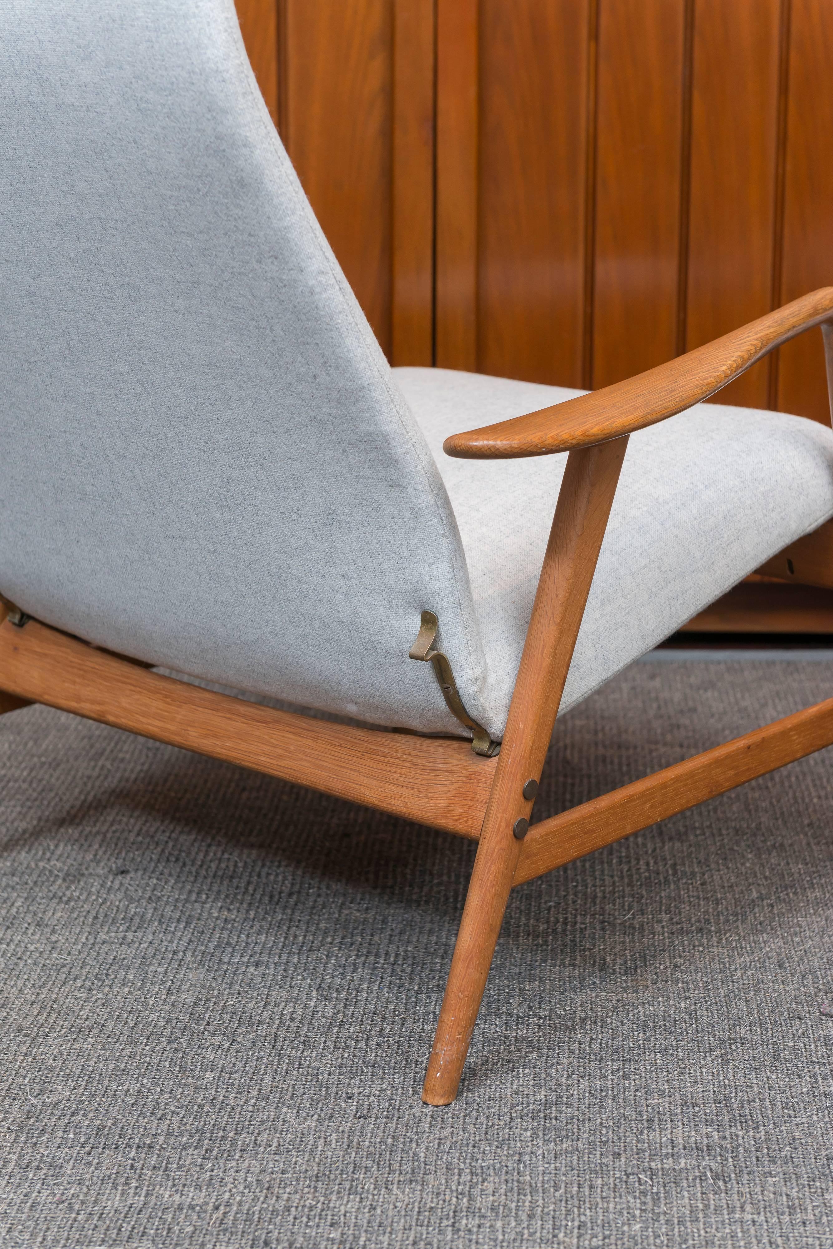 Scandinavian Modern Alf Svensson DUX Lounge Chair and Ottoman
