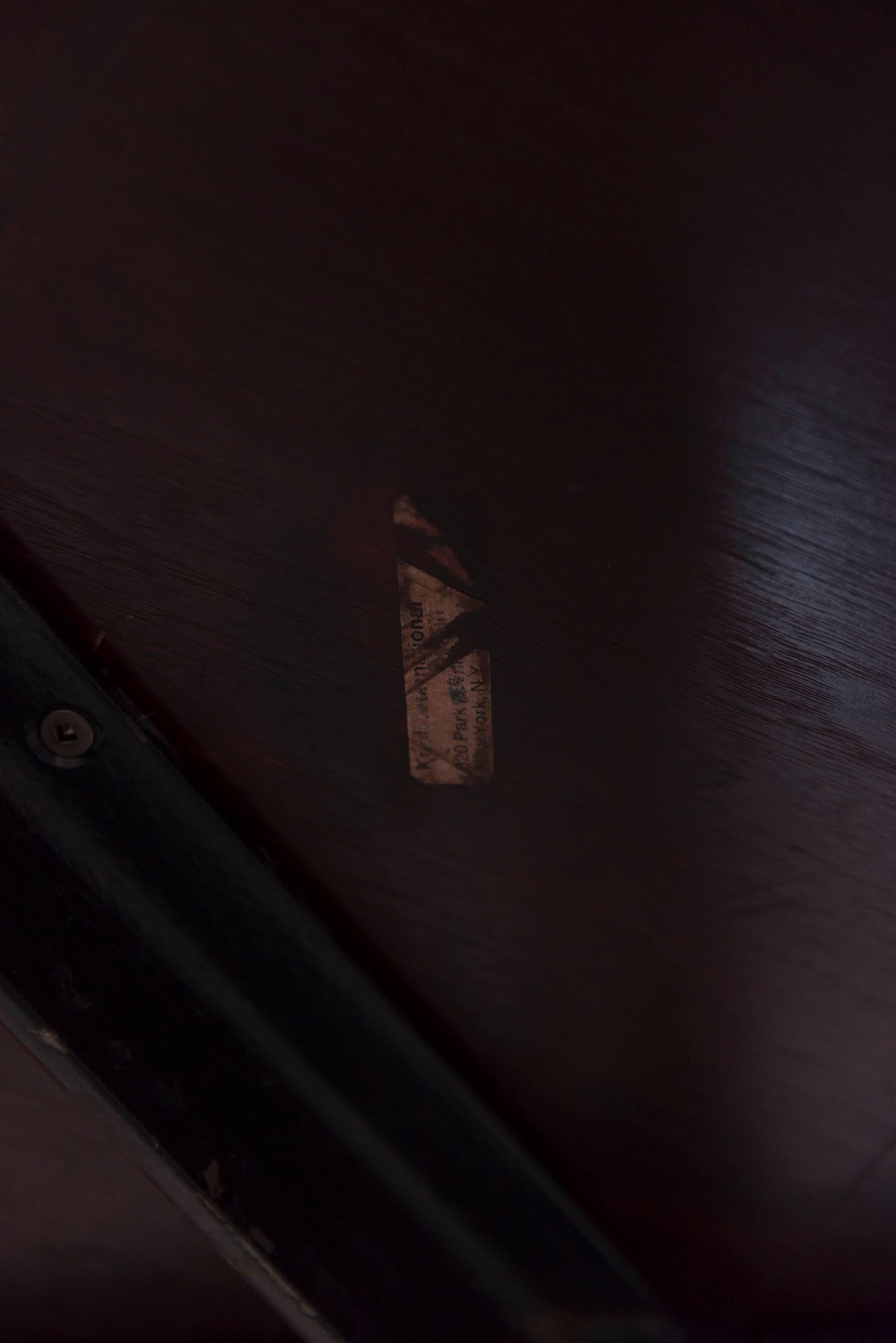 Florence Knoll Rosewood Oval Dining Table 1