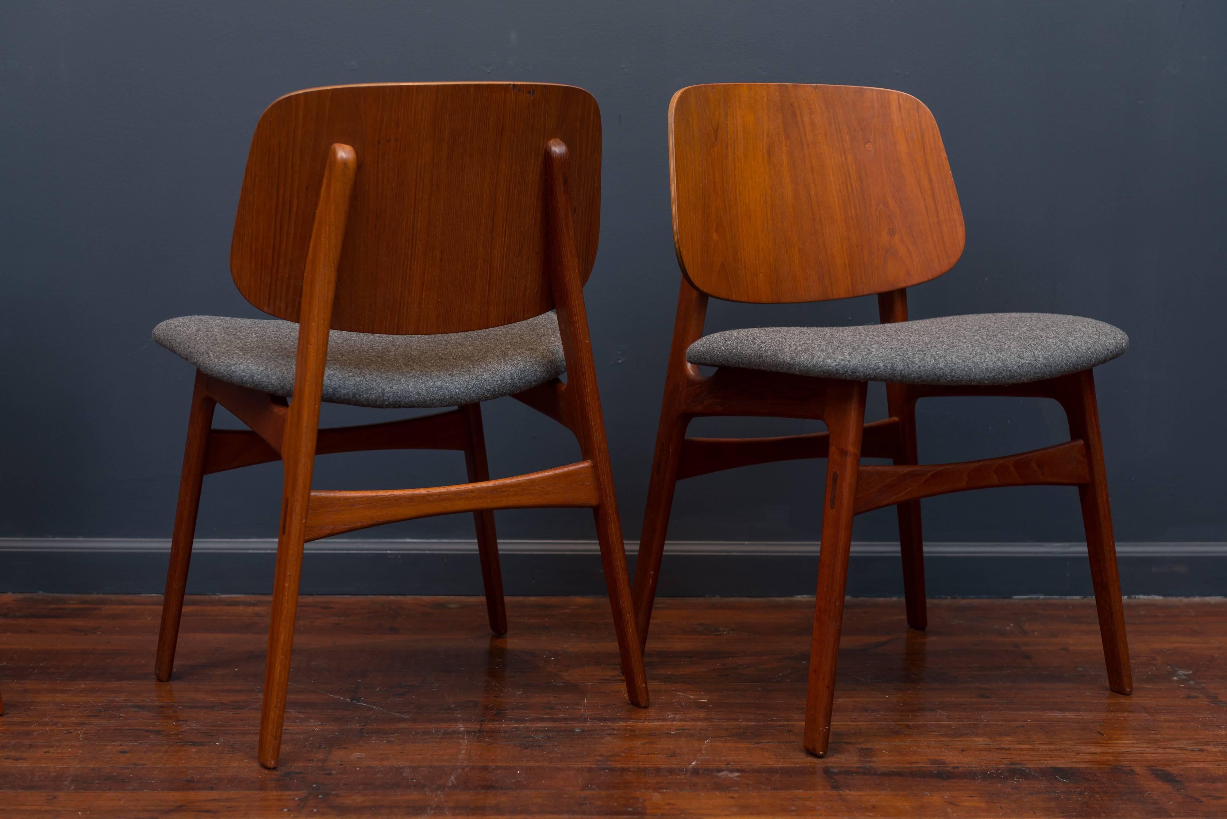 Børge Mogensen Eight Dining Chairs In Excellent Condition In San Francisco, CA