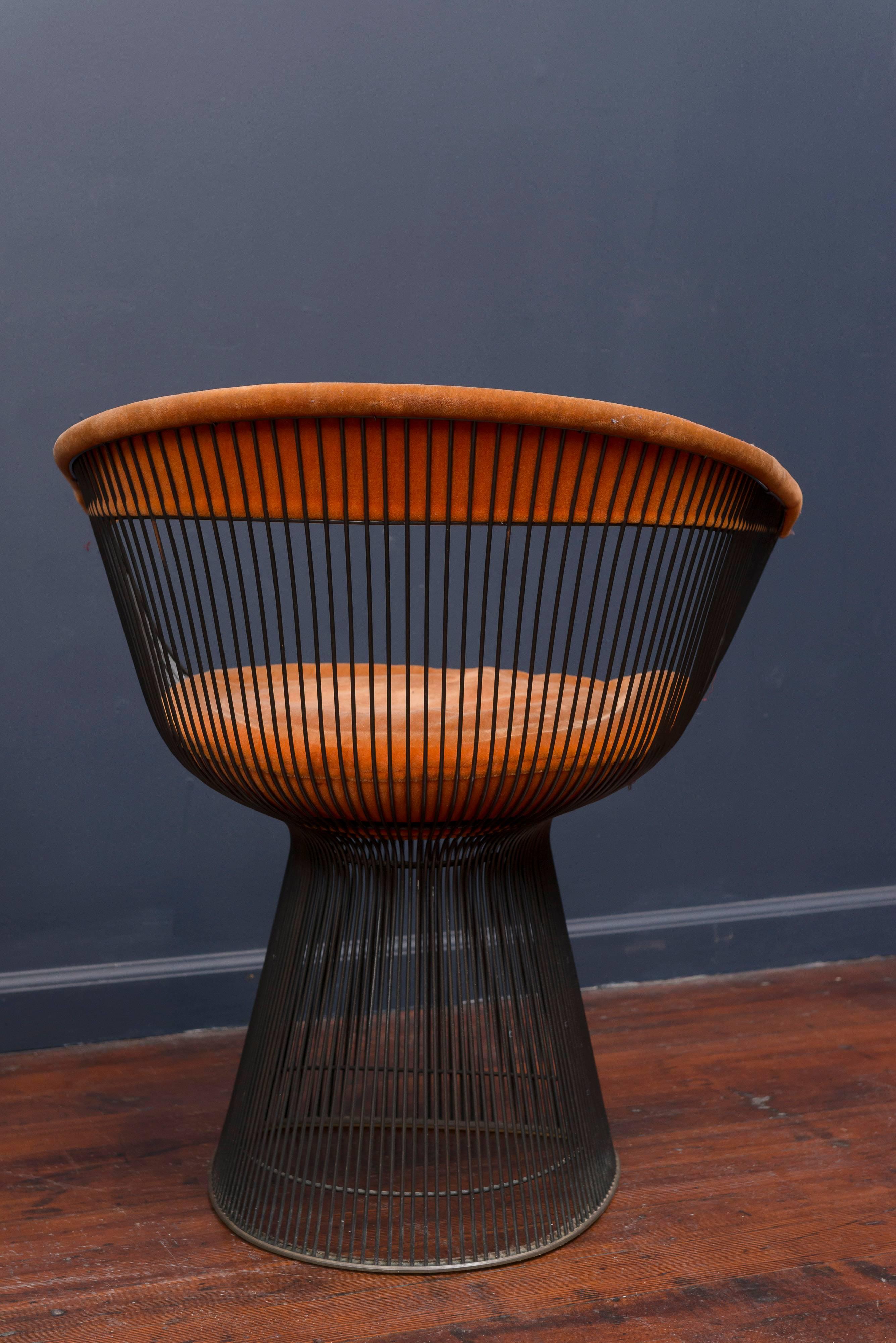 Mid-20th Century Warren Platner Bronze Dining Chairs for Knoll